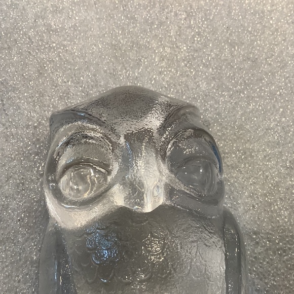 Nachtmann Riedel Bavarian Crystal 4" Owl Paperweight Clear Vintage - Picture 9 of 10